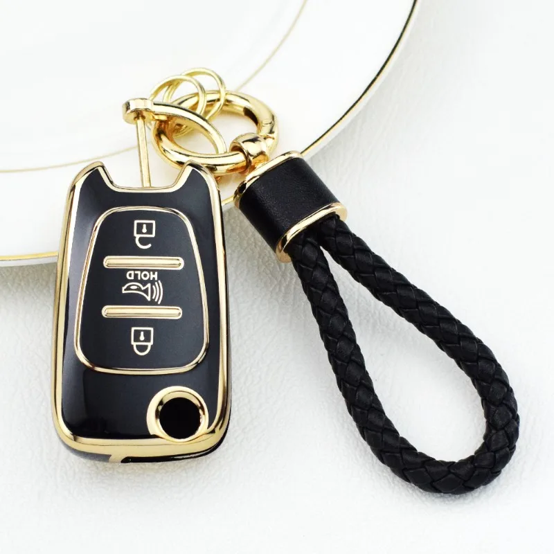TPU Car Key Case Cover for Hyundai Elantra Accent I20 I30 Ix20 Ix25 Ix35 for KIA Sportage Rio 3 Soul Optima Ceed Pro K5 K2 Pride view 5