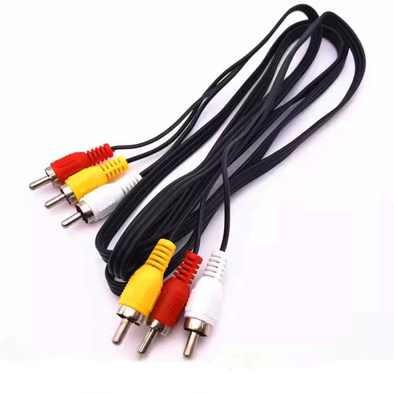 

1/5/10PCS 1.5M 3 RCA Male to 3 RCA Male female connector Composite Audio Video AV extension Cable Plug Cables