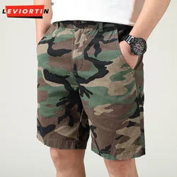 2024 Summer Men's Thin Loose Casual Pants Simple Wearable Work Clothes Camouflage Wear-resistant Tooling Sports Shorts For Man