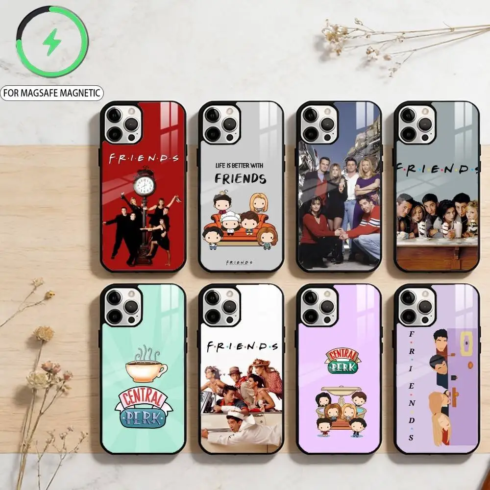 

TV Show C-Central Perk Friends Phone Case For iPhone17,16,15,14,13,12,11 Plus,Pro Max Magnetic For Magsafe Wireless Charging