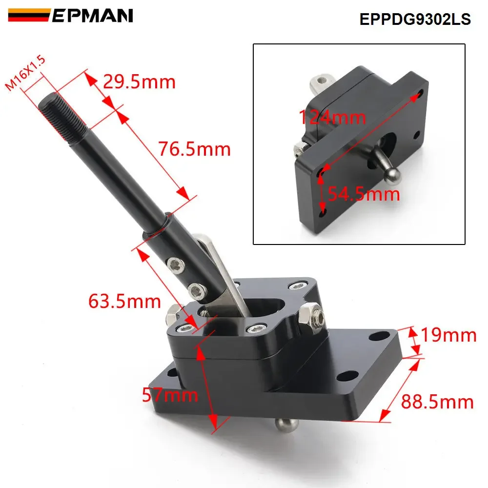 EPMAN T56 6-Speed Aluminum Billet Short Throw Shifter With Knob For Chevrolet F-Body Camaro Firebird LS1 T56 EPPDG9302LS