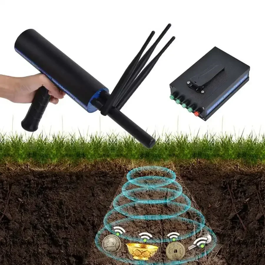 1200m Metal Detector High Sensitivity Fast Detect Labor Saving Durable Material Gold  Treasure Finder