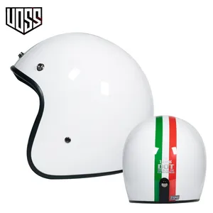 Free Shipping Dot approved retro motorcycle helmet hull 3/4 Open face helmet 7 Main sales helmet kart - №3