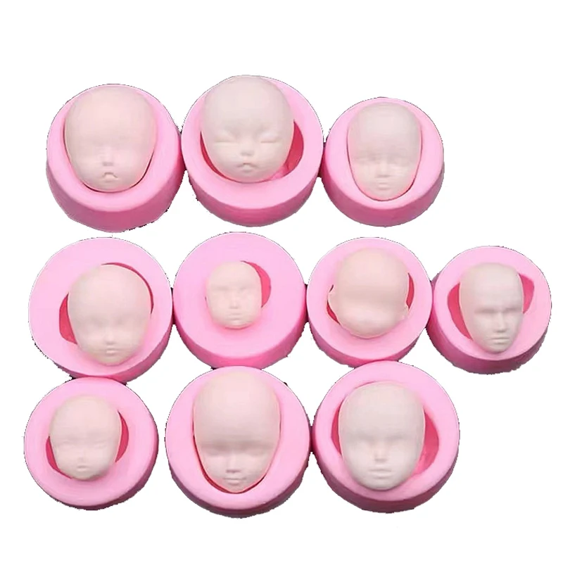 Free shipping baby face cooking tools Silicone Mold Cake Chocolate Candy Jelly Baking Mold Fondant Cake Decorating Tools