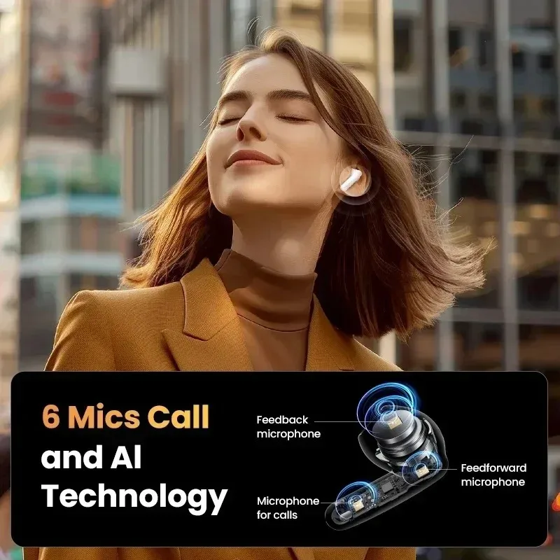 UGREEN HiTune H6 Pro سماعة الألعاب سماعة لاسلكية تعمل بالبلوتوث داخل الأذن مخصص التكيف نشط إلغاء الضوضاء سماعات الأذن LDAC مرحبا الدقة الصوت