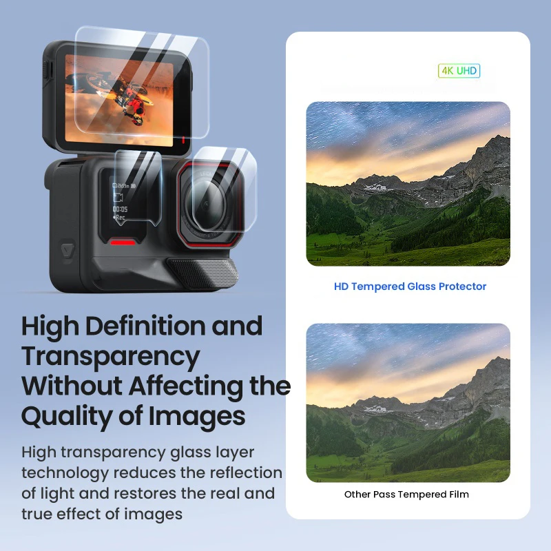 Vidro temperado para insta360 ace pro 2 câmera anti-risco lente protetor de tela filme para insta 360 ace pro 2 acessórios