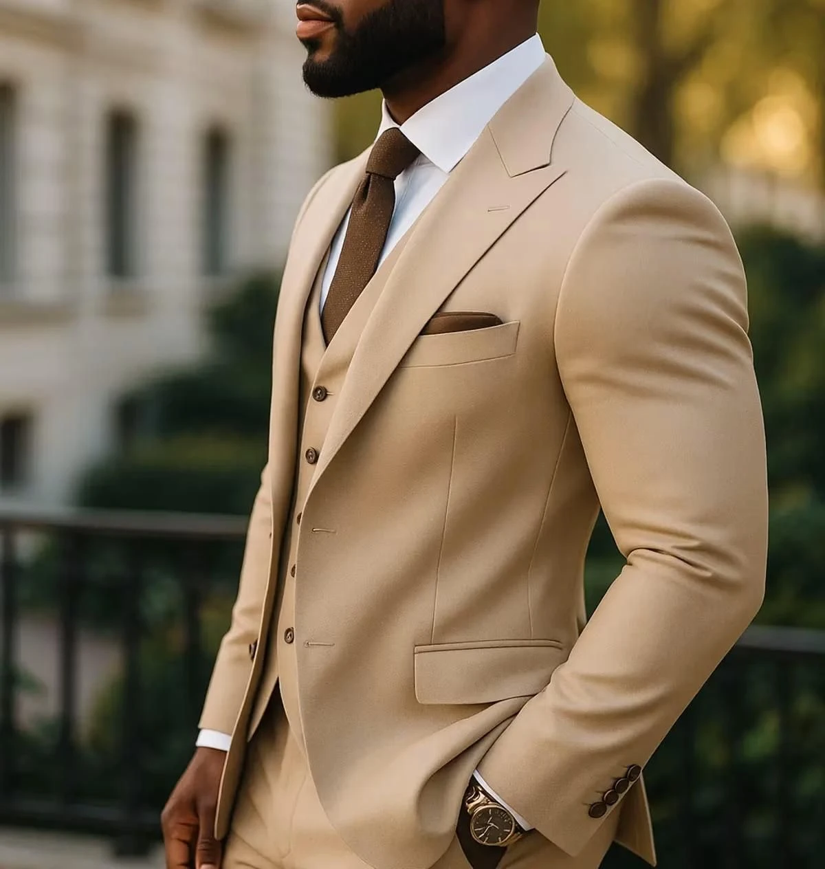 

Mens Suit Wedding Wear 3 Piece Suit Groom Wear Party Wear