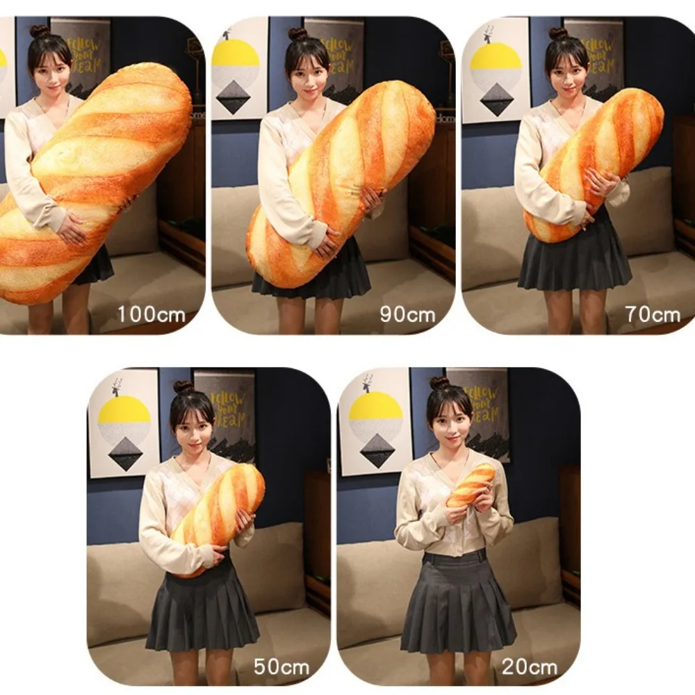 20/50/70CM 프랑스 빵 플러시 베개 생일 선물 잠자는 동반자 시뮬레이션 음식 쿠션 요추 등 부드러운 던지기 쿠션 장난감