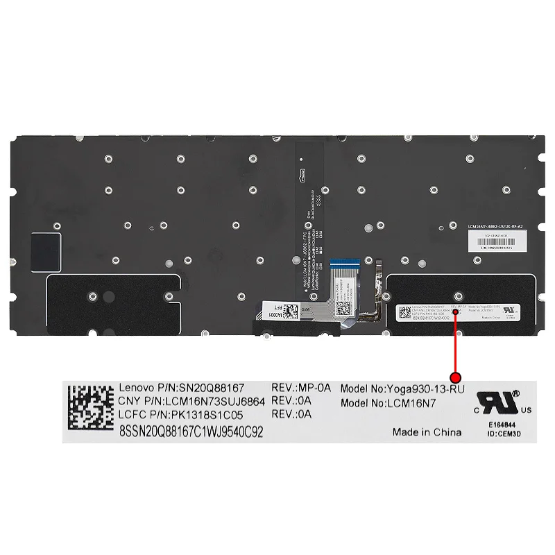 Original reino unido/russo teclado do portátil para lenovo yoga 7 Pro-13IKB Yoga930-13IKB C930-13IKB com retroiluminado substituir teclado notebook