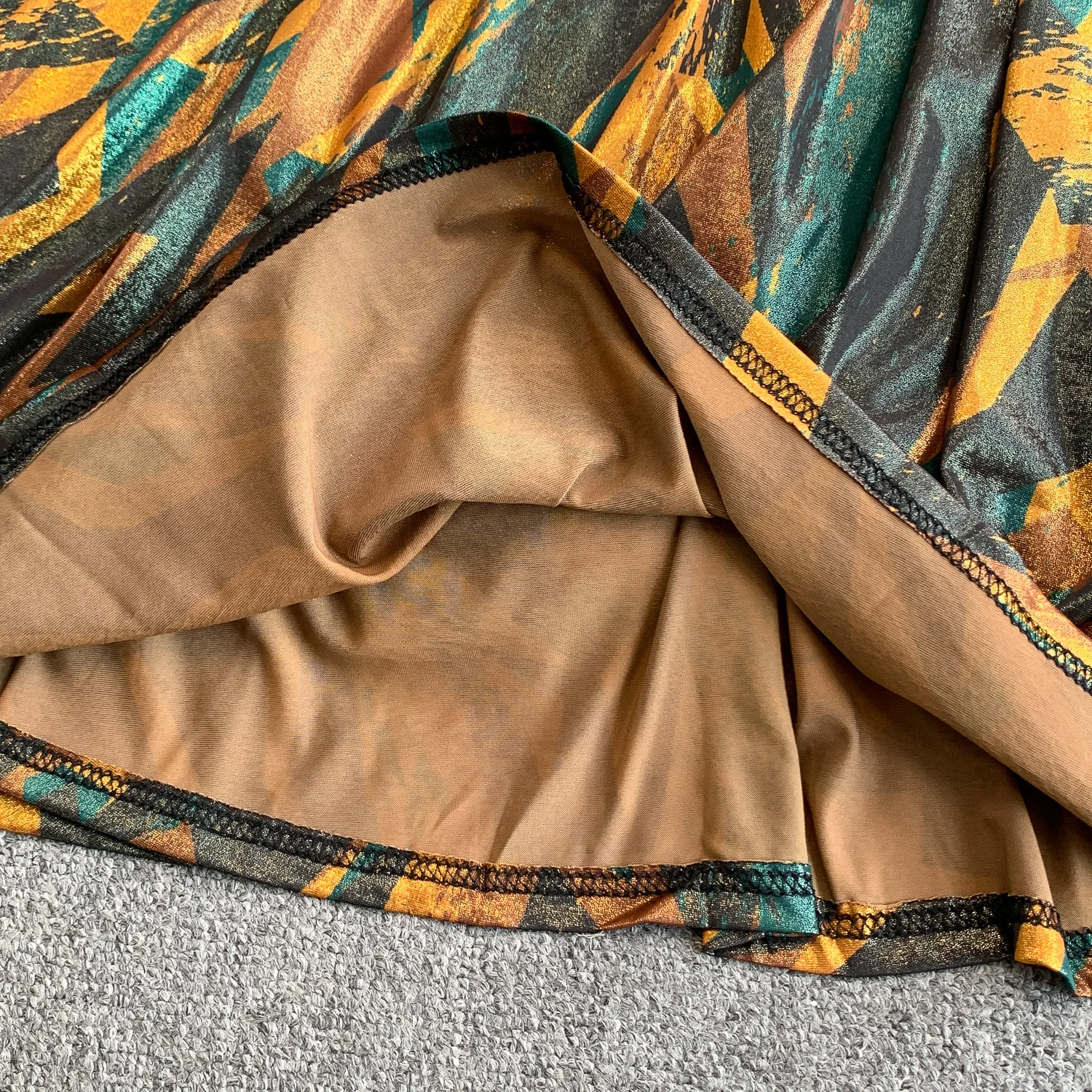 Abito slim con stampa in chiffon a maniche lunghe vintage chic Elegante fata moda coreana Boho Sundress abbigliamento donna