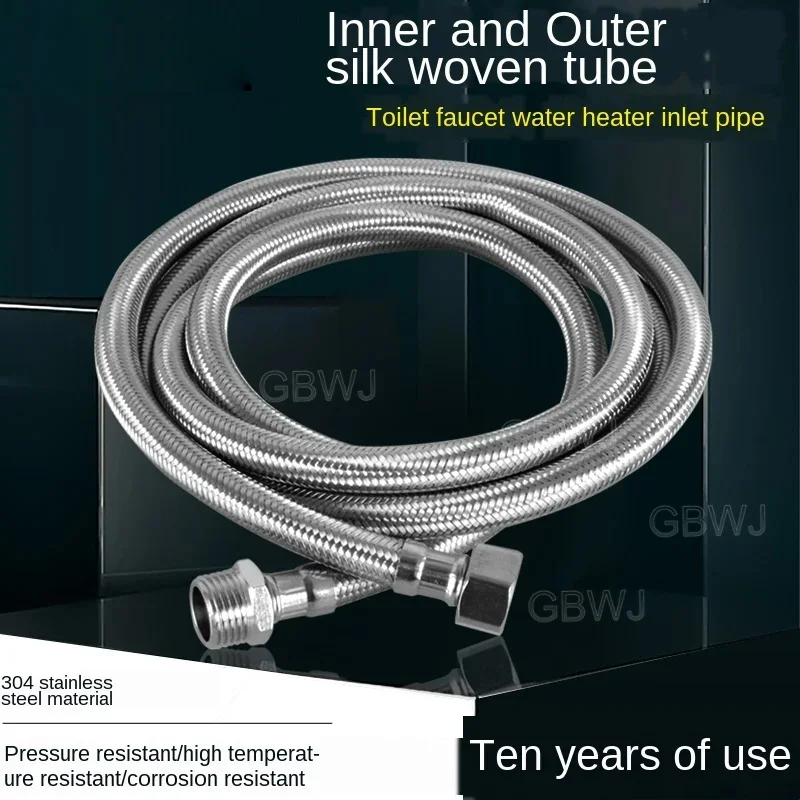 

Water Inlet Pipe 304 Stainless Steel Braided Hose Water Heater Water Connection Pipe Extension Pipe Extension Pipe