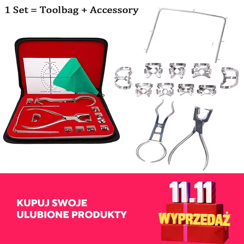 

Dental Dam Hole Puncher Set Rubber Dam Sheet Perforator Kit With Bag Orthodontic Dam Clip Dentist Tools Dentistry Products