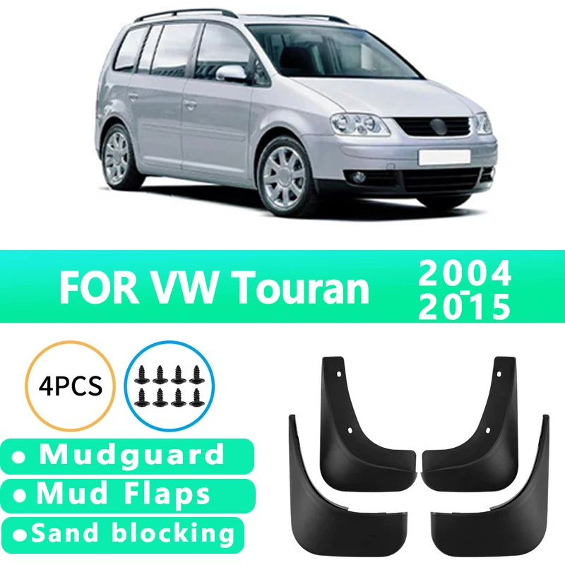 

Mud Flaps Fit for Volkswagen Touran 2004-2015 Mudguards Tire Fenders Splash Proof Accessories Wheel Guards 4ps