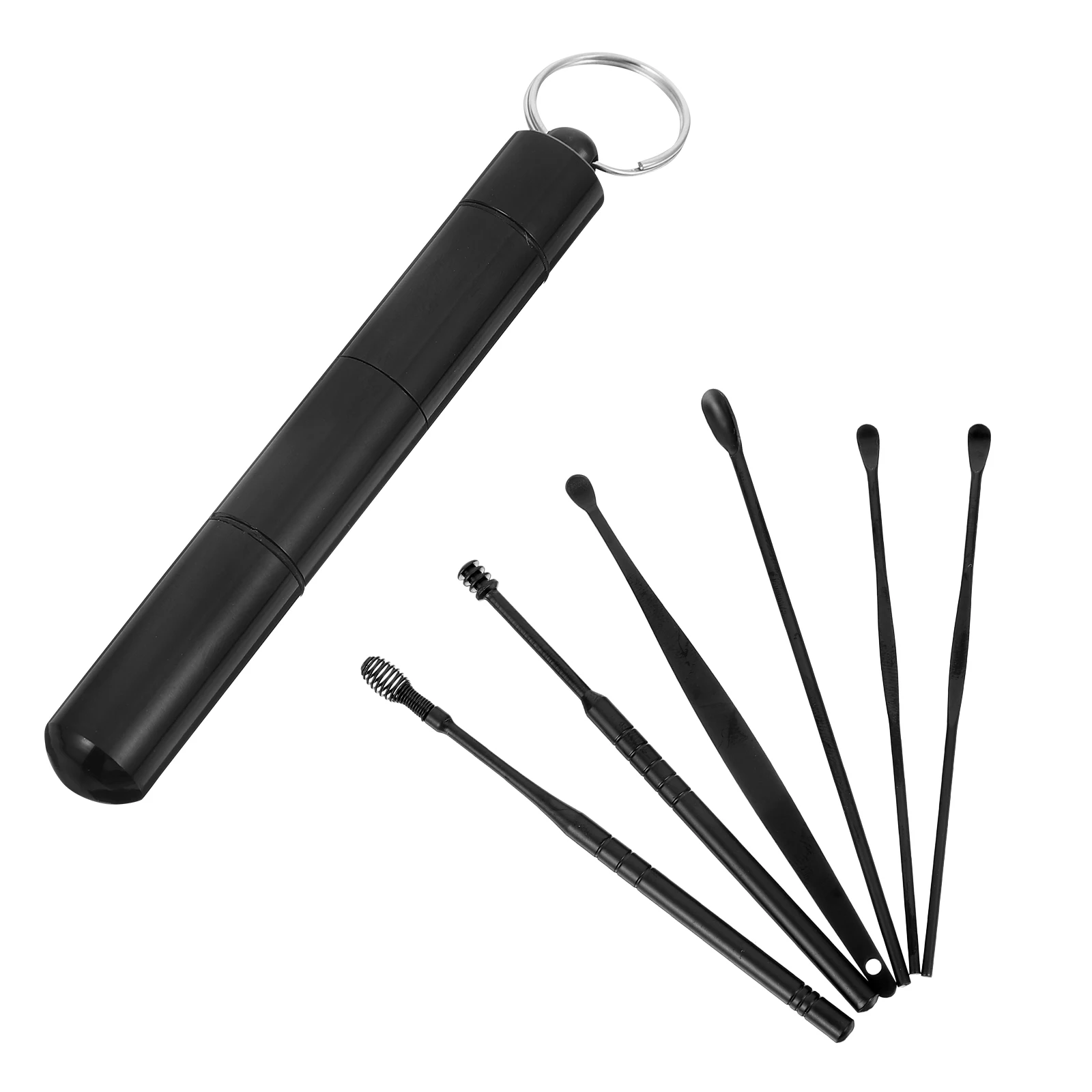 

Ear Cleaner Set Removal Tools Stainless Steel Scoops Portable Cleaning Kit Hygienic Design Multipurpose Ear Spoons Travel