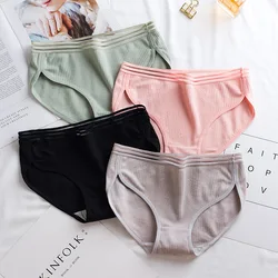 Women's Cotton Panties Female Lace Edge Breathable Briefs Sexy Underwear Women Thread Cotton Crotch Sports Lingerie Intimates