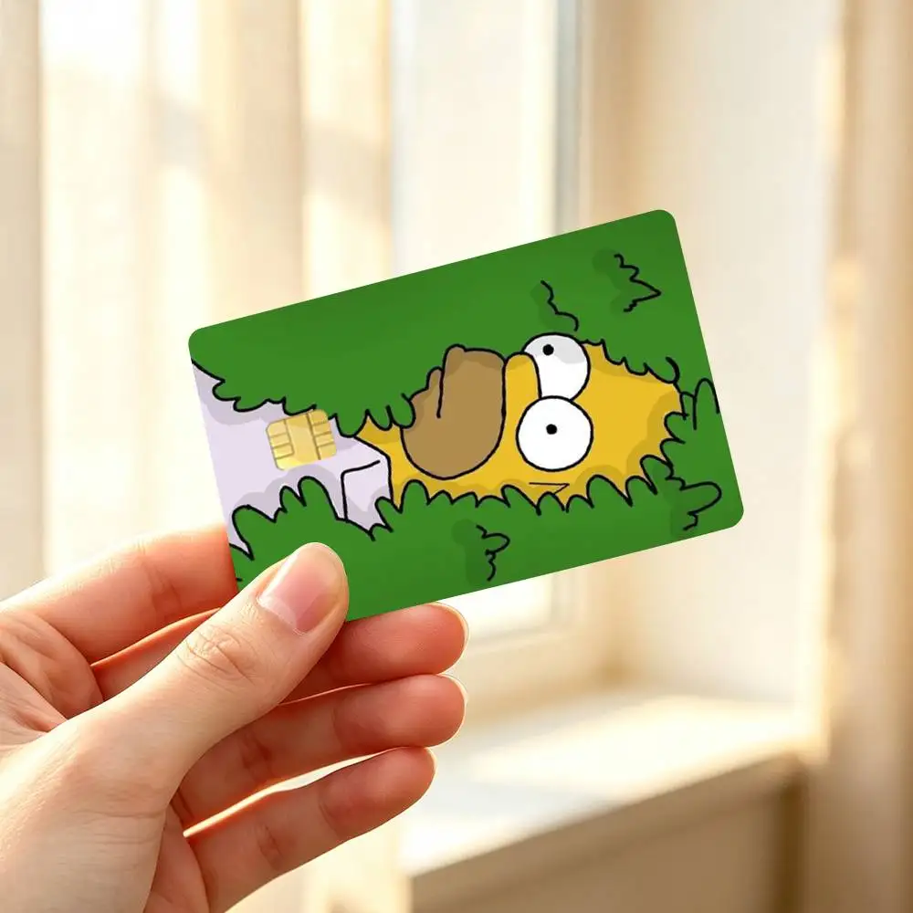 The H-Simpsons Cartoon Credit Card HD Stickers Easy to replace, change card style anytime as you like
