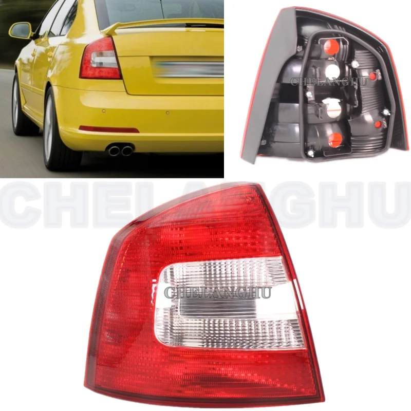 

Left Side Tail Lamp Rear Light Housing Without Bulbs For Skoda Octavia A5 A6 RS 2009 2010 2011 2012 2013