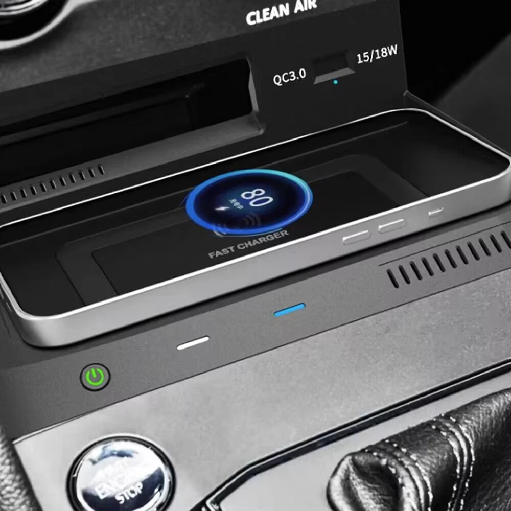 Car Fast Wireless Charger For Volkswagen Tiguan mk2 2018 2022 Mobile Phone Holder USB port Charging Interior Accessories