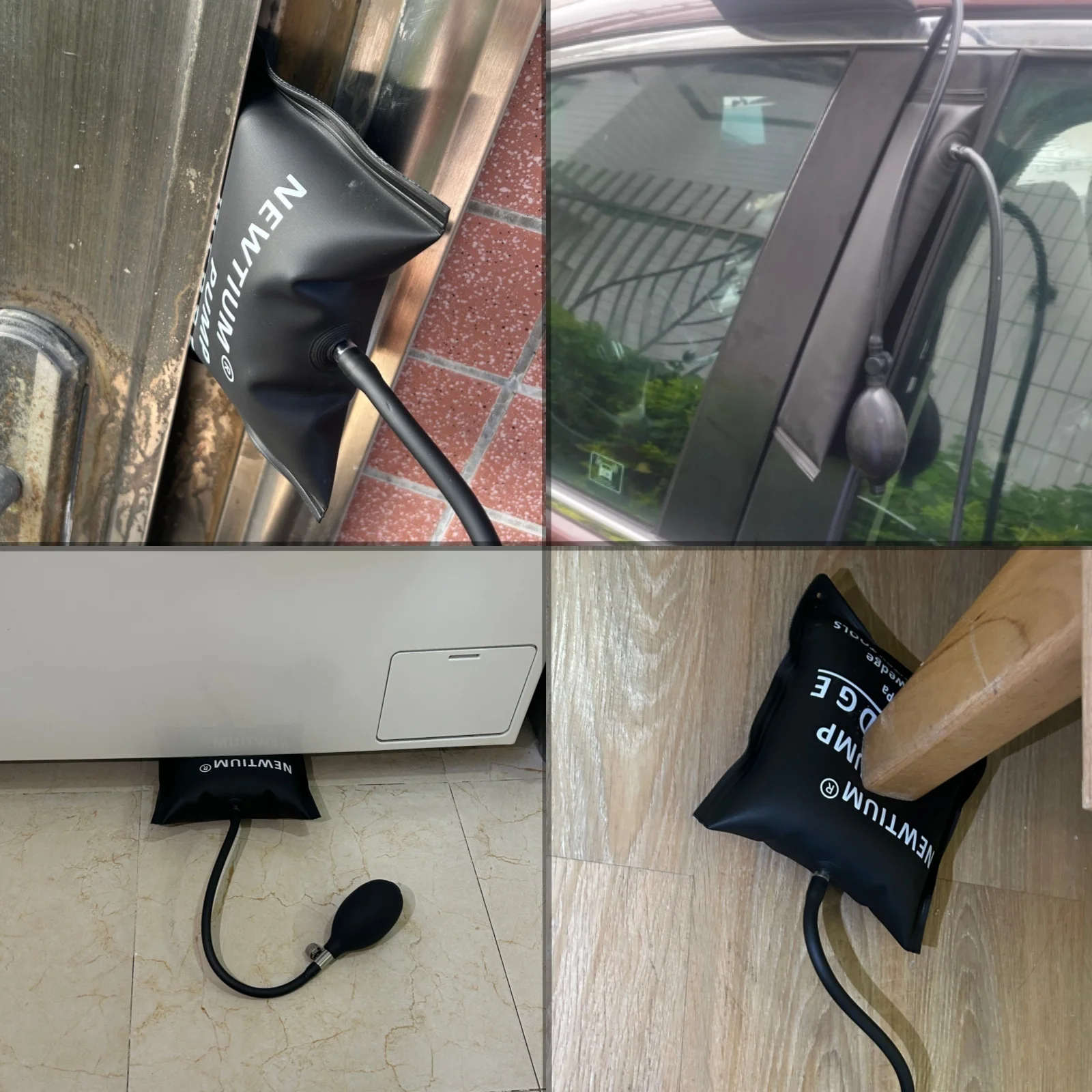 Professional TPU Air Wedge Pump Kit, 420D Composite Cloth Car Door Opener Tool for Auto Lockout & Repair