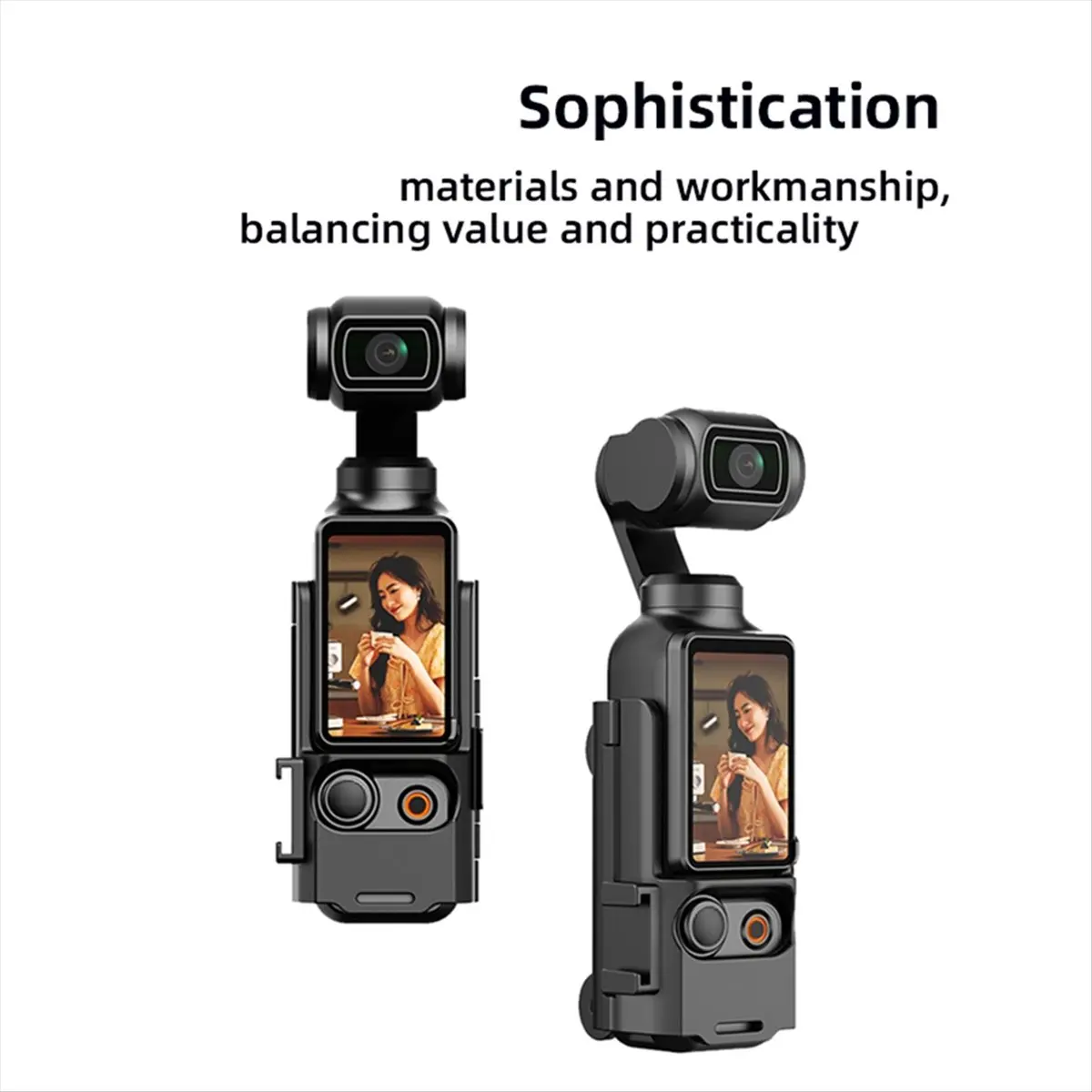 [On Sale]For DJI Osmo Pocket 3 Camera Expansion Frame Protective Case Shell Camera Protection Dropproof Portable Accessories