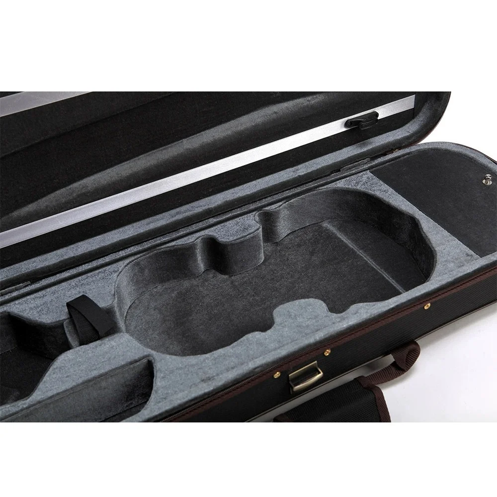 String Instrument Accessories Violin Case Oxford Cloth Violin Box with Lock Strap Hygrometer