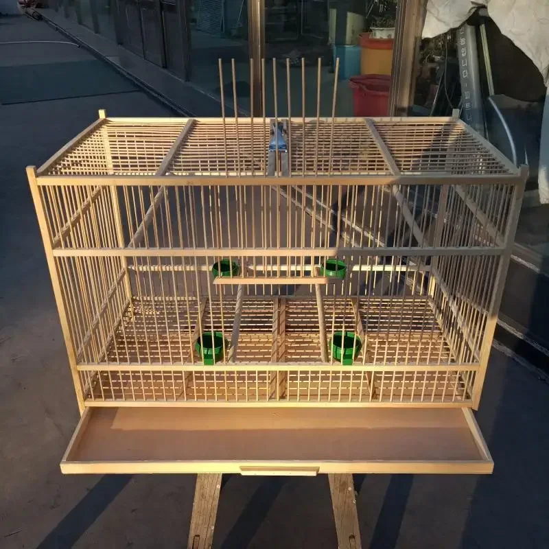 Super Large Bamboo Bird Cock Cage 50cm Handmade Breathable Bird Nest Traditional Chinese Folk Crafts Pet Product Bird House