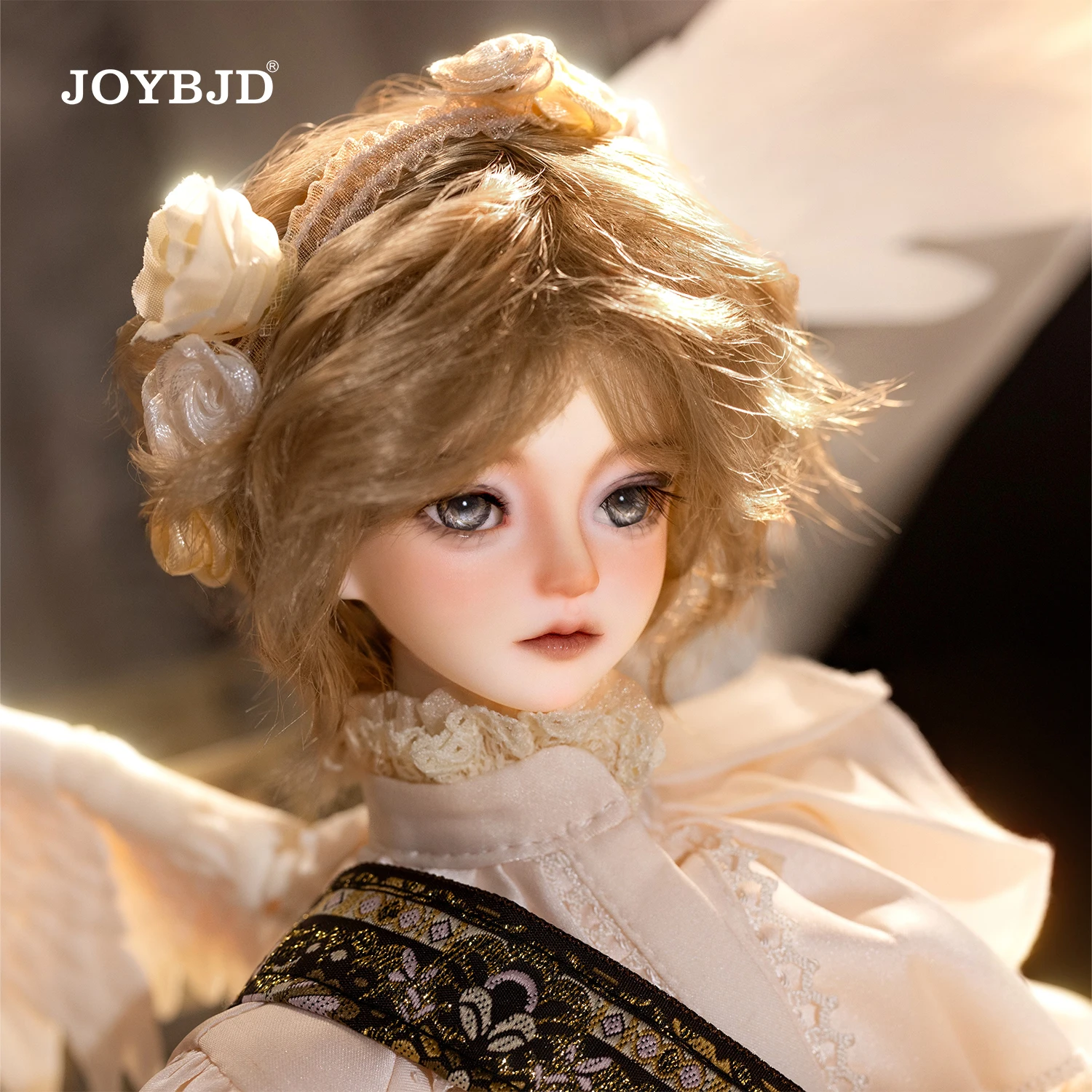 

JOYBJD Bjd Doll 1/4 Freya FullSet B/C Medieval Vintage Fantasy Style Angel with Magnetic Wings Bailang Body Resin Figure