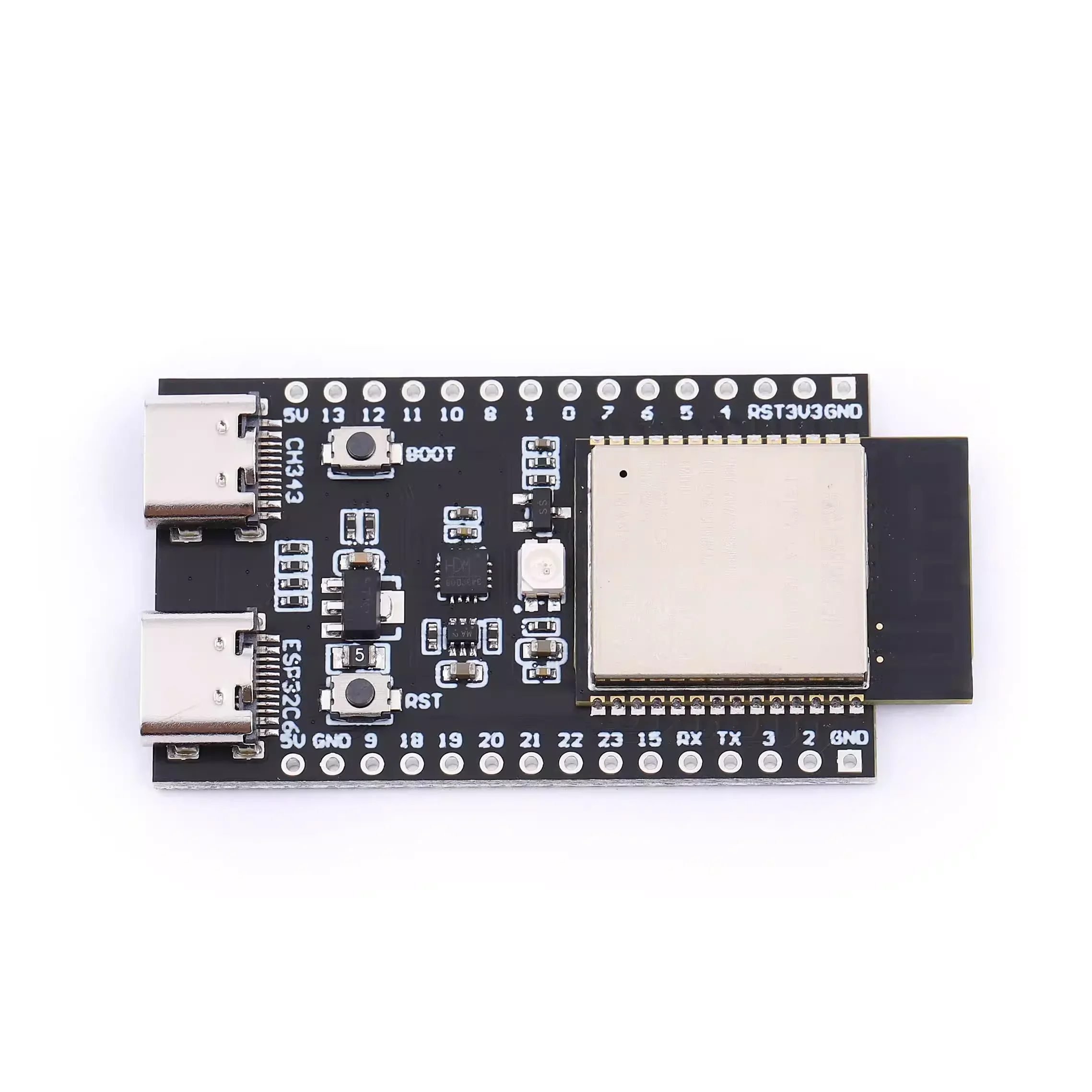 Placa de desarrollo ESP32-C6 DevKitC-1-N4, placa base, ESP32-C6, módulo WiFi, RISC-V