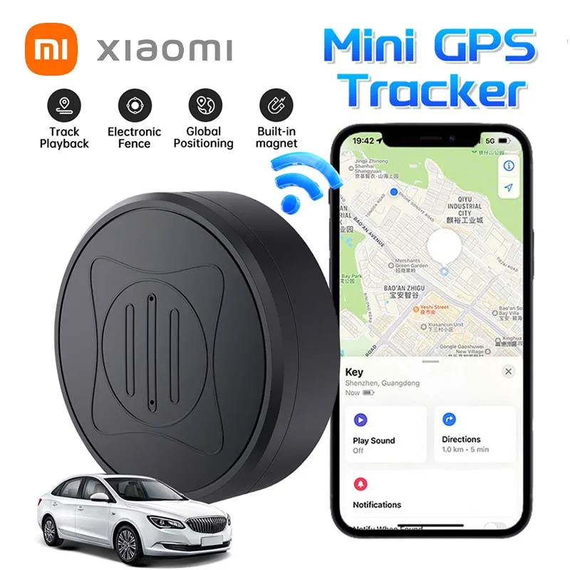 

Xiaomi GPS Car Locator Smart Sports Tracking Device Powerful Pet Luggage Portable Tracker Loss Prevention Airtag For iOS Android