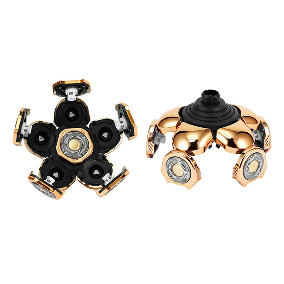 B59B-4 Pcs Electric Razor For Men Blade Suitable For 6 In 1 Shaver Replacement Shaver Head Universal Razor Blade Gold