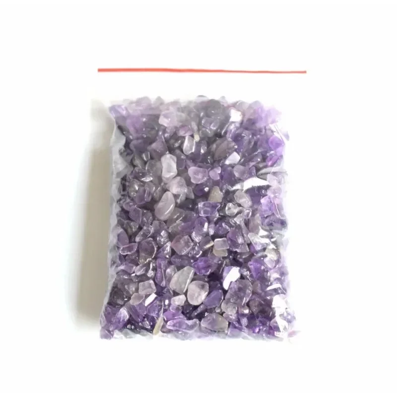 100g Small Size Bulk Natural Tumbled Semi-precious Stone Amethyst Crushed Stone Reiki Healing Mineral Crystals Chip