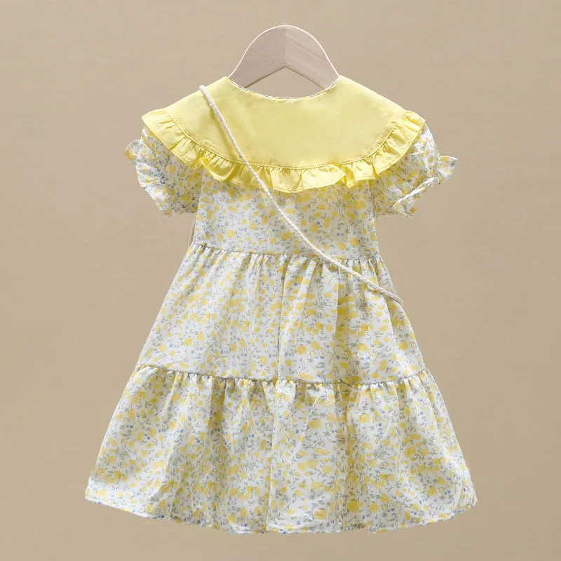 Children's Summer Fashionable Dress, Girls' Floral Skirt, New Summer Dress, Beautiful Princess Dress for Little Girls