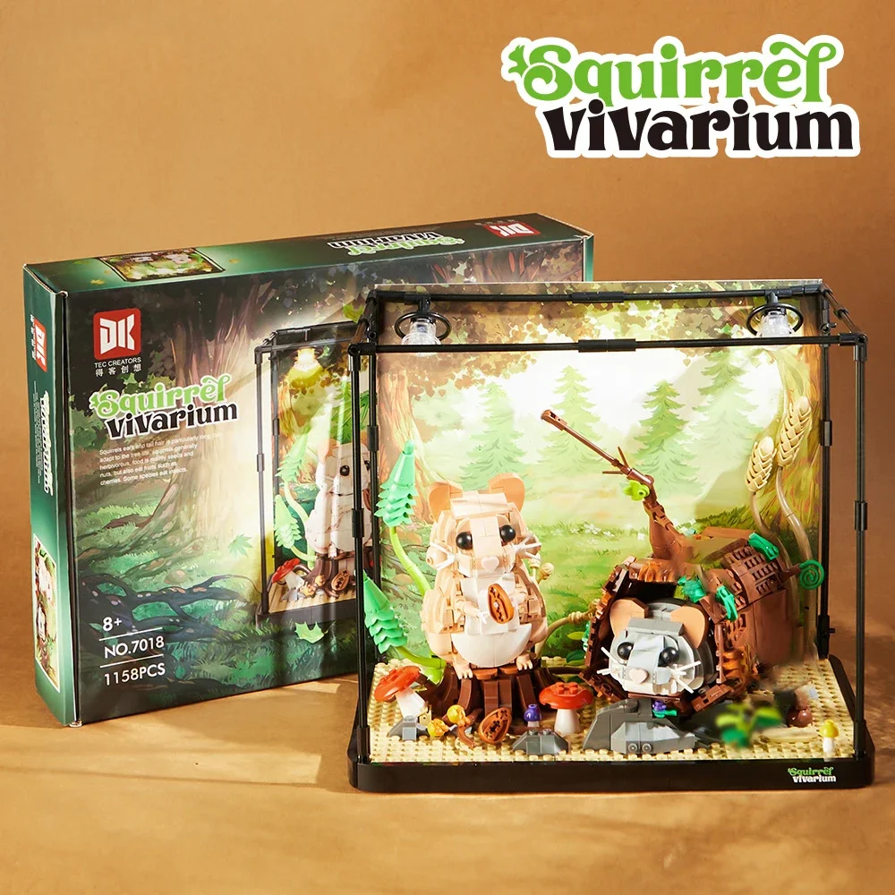 

Hamster Animal Model Building Block Children's DIY Game Assembly Toy Desktop Decor Micro Blocks Bricks Kid Adult Toy Xmas Gifts