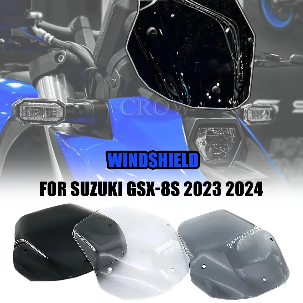 

Fit For Suzuki GSX-8S GSX 800S gsx s8s GSX8S 2023 2024 Three Colors Accessories Motorcycle WindScreen Windshield Visor Deflector