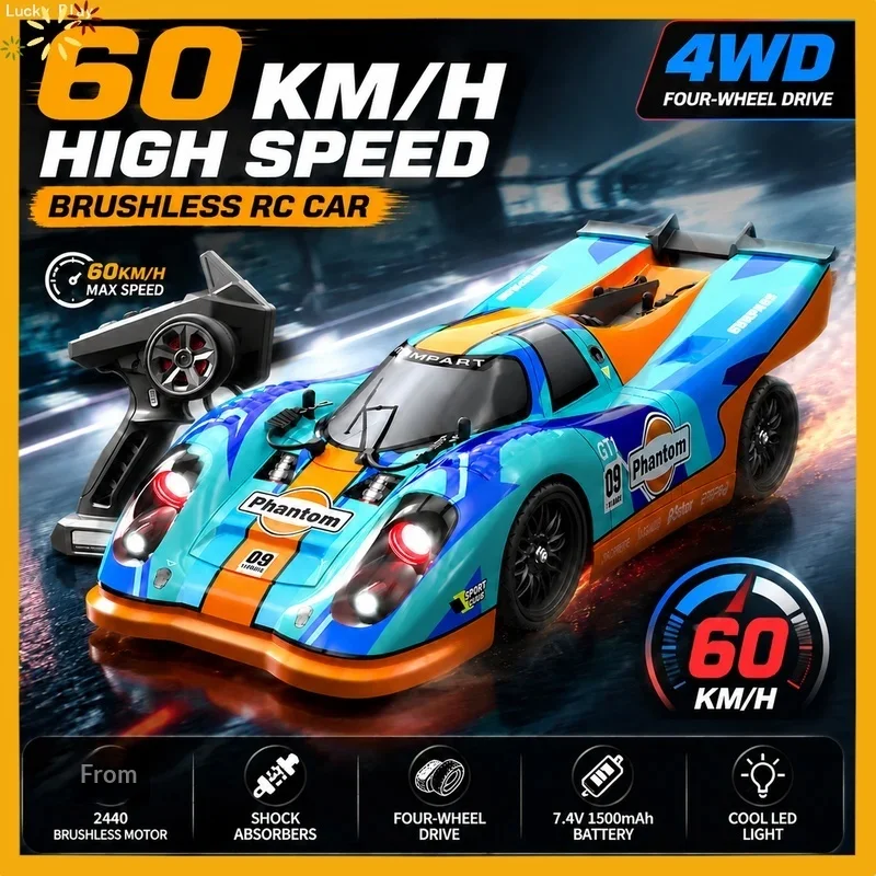 SUCHIYU 16307 16307PRO 1 16 Scale 2 4G 4WD Brushless High Speed High Torque RC Racing Car With LED Lights Hobby Play Vehicle