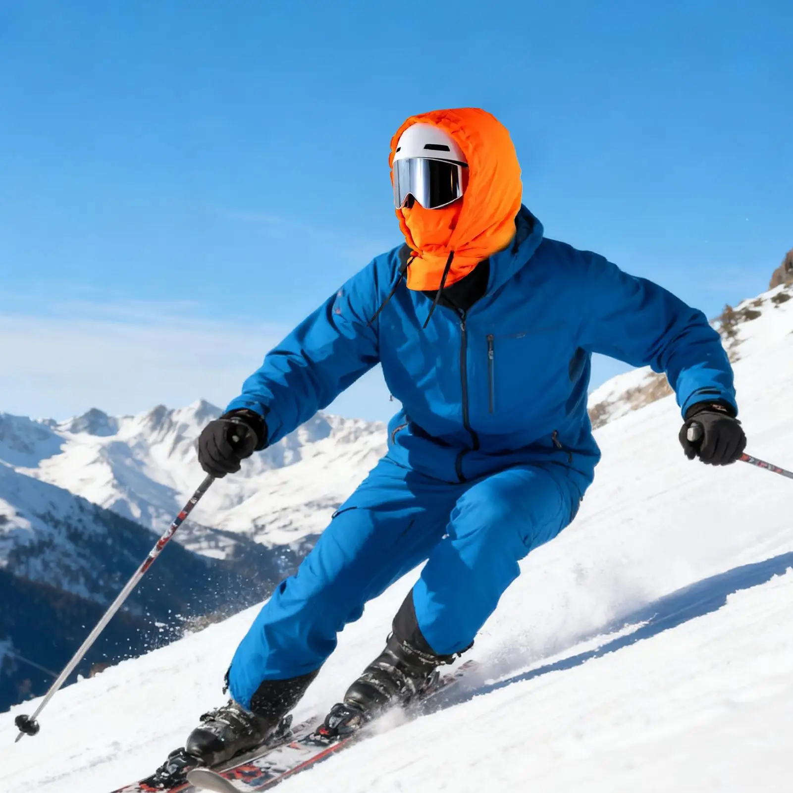 

Waterproof Fleece Lined Hood Fleece Breathable Windproof Waterproof Warm Headwear Winter Face Hood For Cycling Dust Outdoor Work