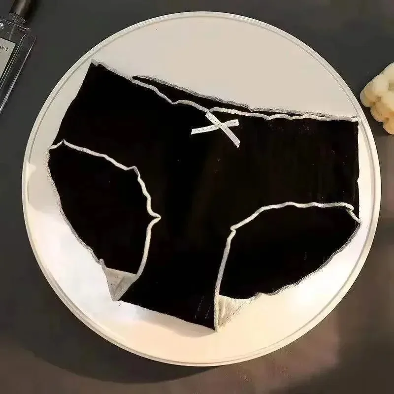 1/2/5 unidades/pacote calcinha sem costura de seda gelo das mulheres senhoras meninas feminino antibacteriano respirável calcinha conforto cintura baixa