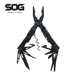 SOG 19 in 1 PowerLitre Multi-Tool Tactical Folding Pliers Mini EDC Hand Tools Knives Outdoor Survival Camping Supplies PL1002CP