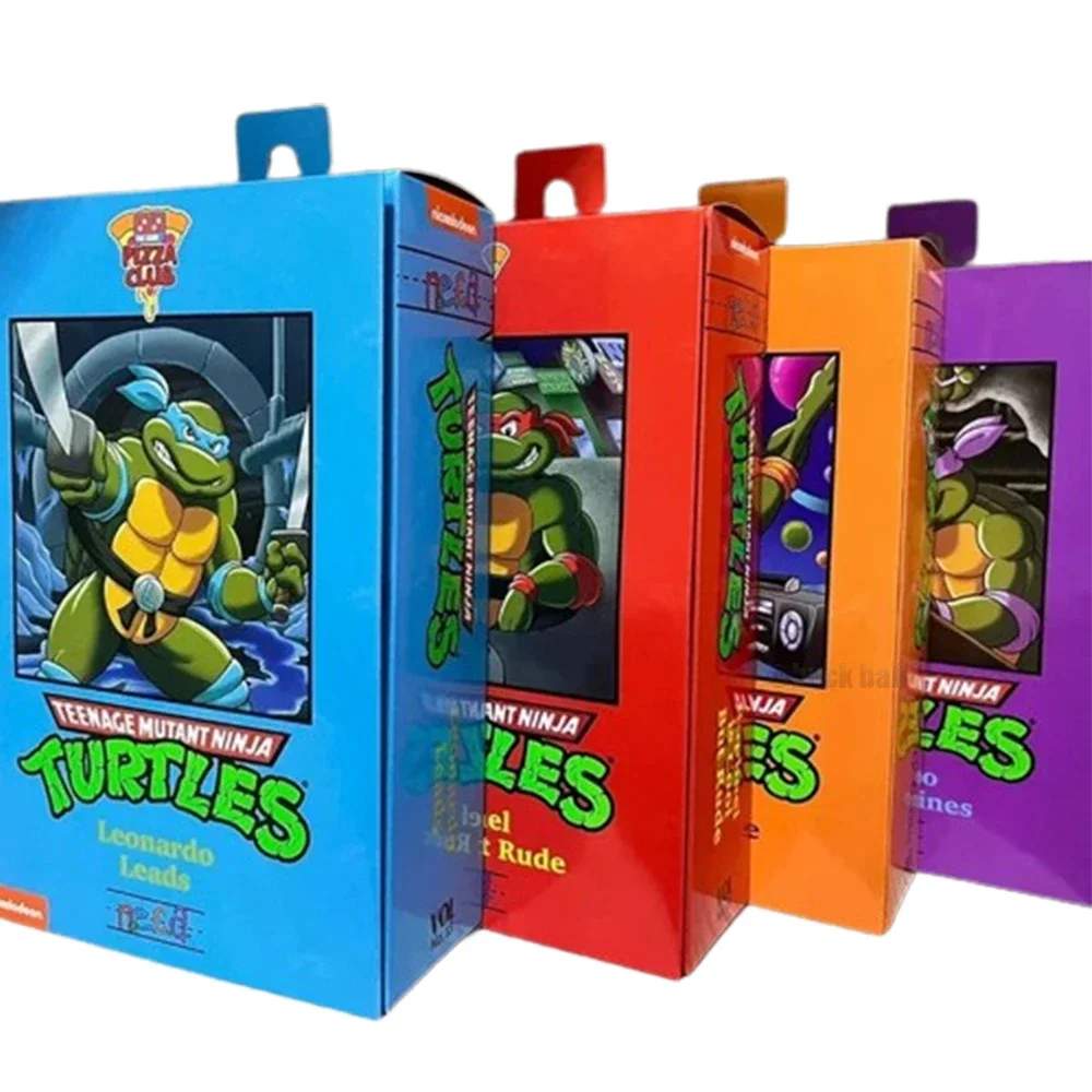 

Neca 54355 54354 54353 54352 Figure Ninja Turtle Anime Figures Tmnt Metal Head Models Pvc Doll Collection Desktop Ornament Gifts