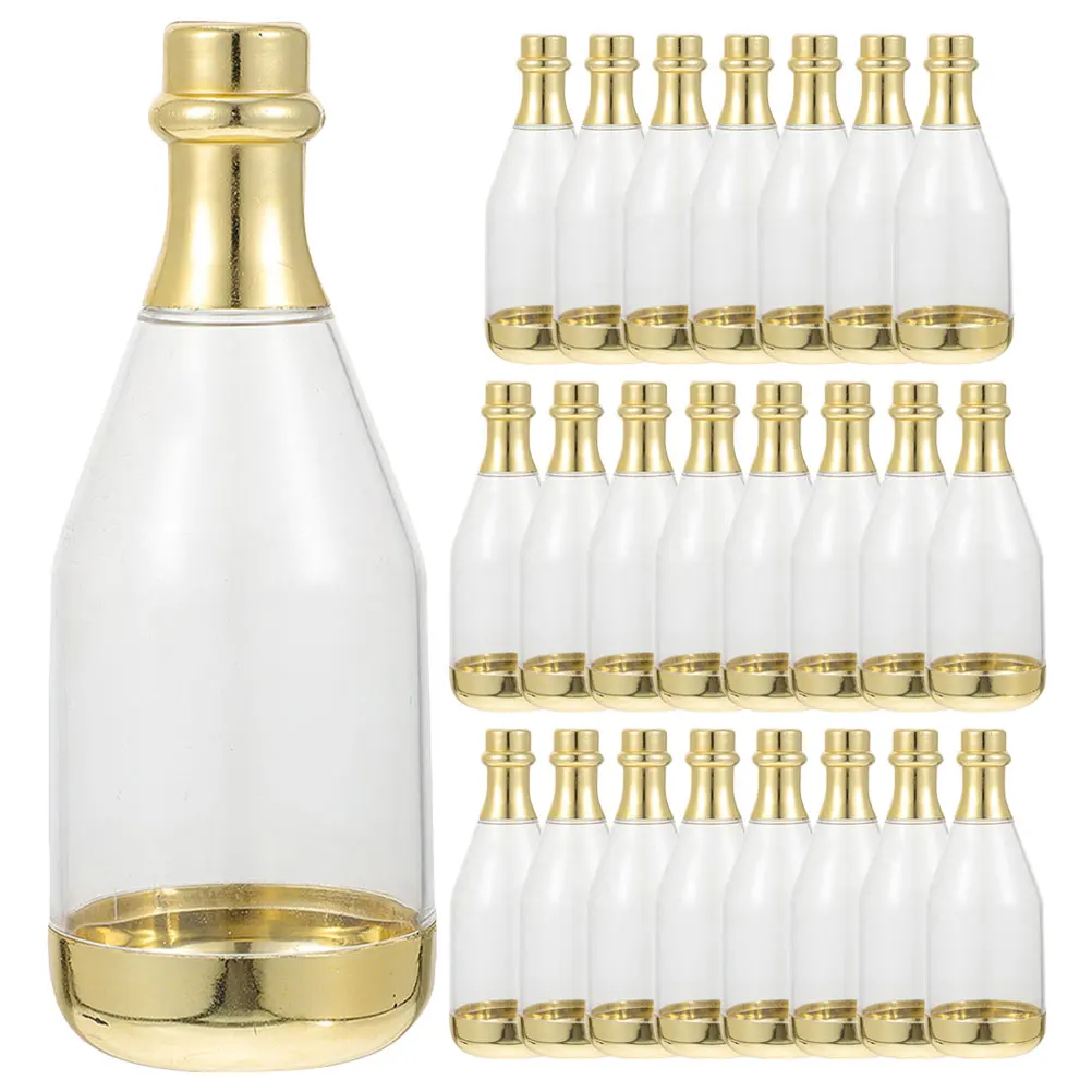 

24 Pcs Candy Boxes for Party Favors Bottle Container Aldult Bride Wedding Guests Clear Jar