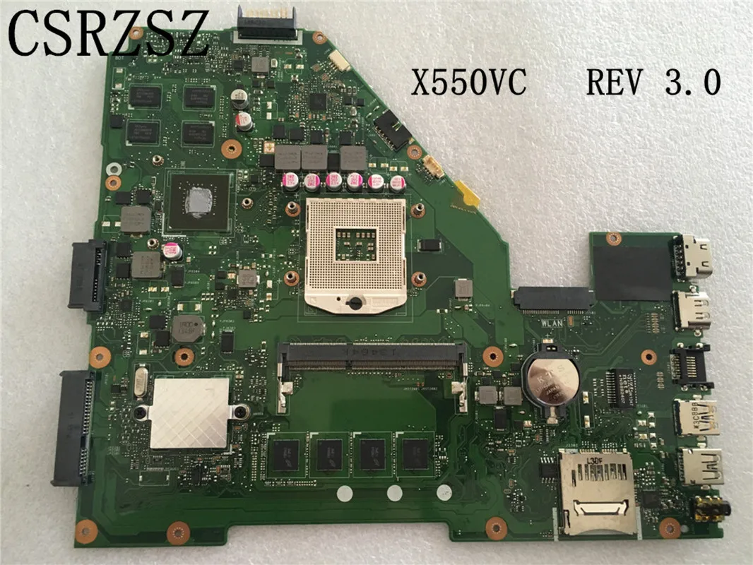 Placa-mãe do Portátil para Asus X550vc X550v X550 Rev 3.0 Teste Original Mainboard X550vc