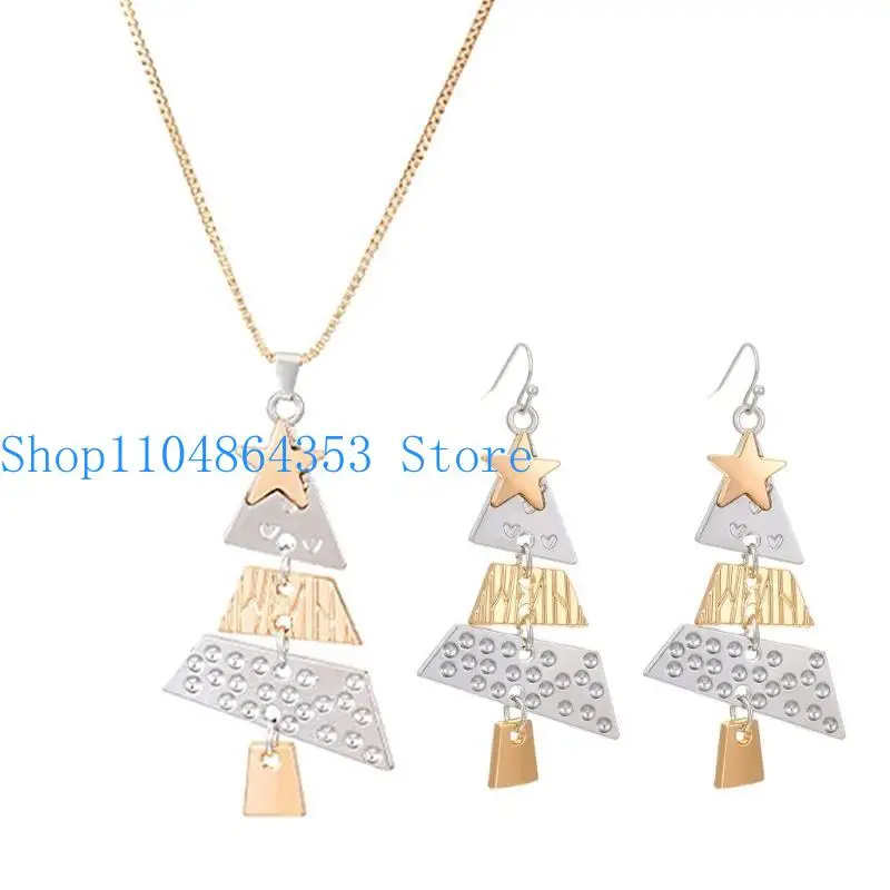 652F Unique Christmas Designs Earrings Alloy Materials for Fashionable Females Ladies