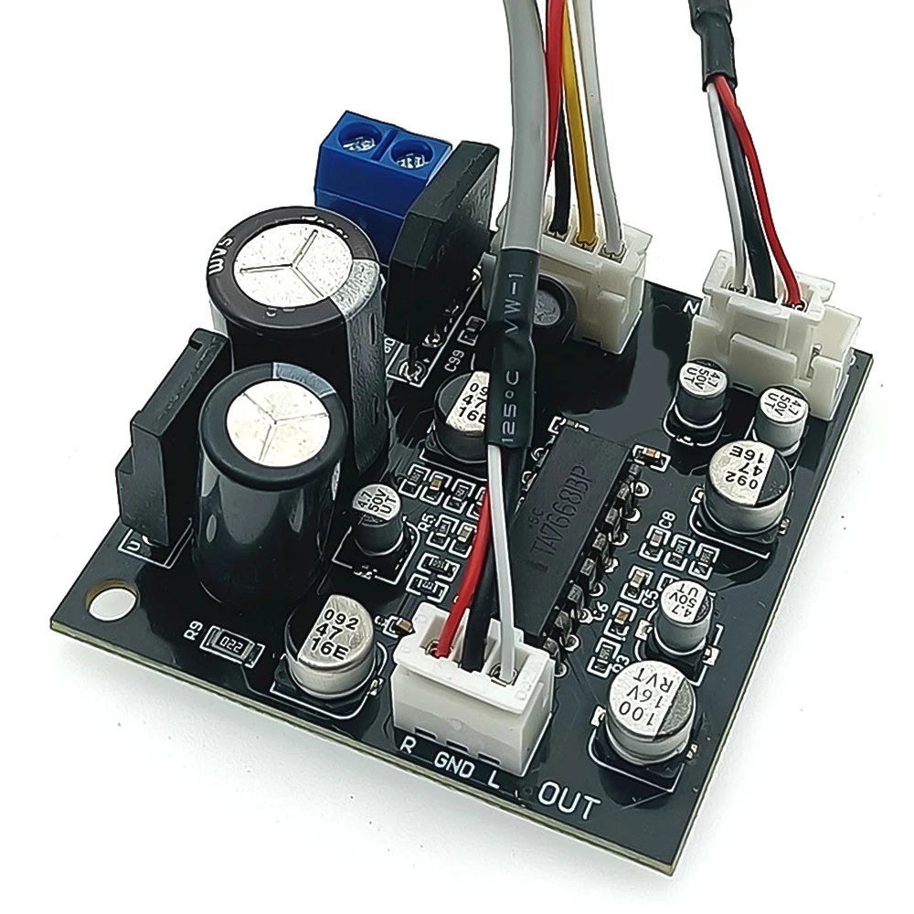 DC8-16V TA7668 Power Amplifier Board Tape Drive Deck Magnetic Head Preamp Preamplifier Board +Wire
