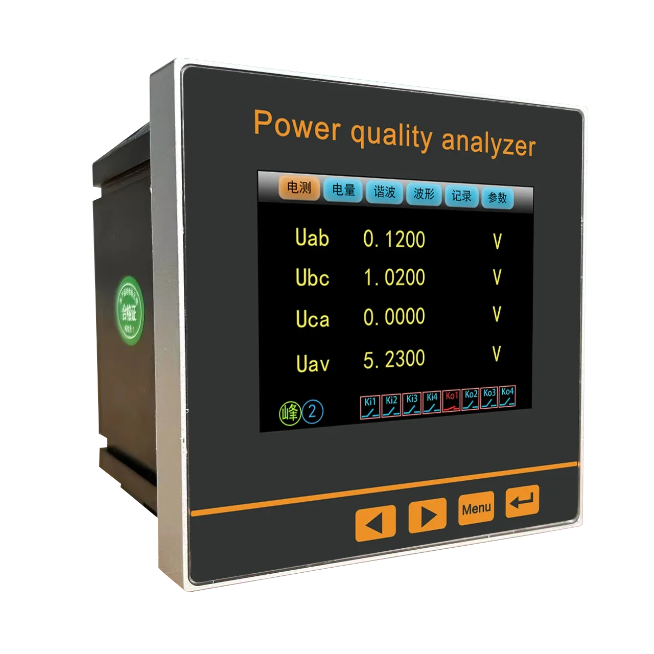 Multi-Function Power Quality Analyzer with Color Screen Display Customized 1 Switch Output