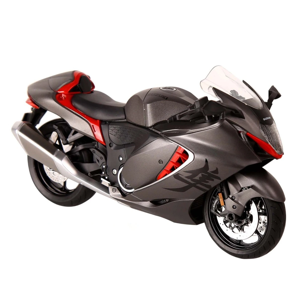 1:9 Suzuki Hayabusa GSX-1300R GSX-1000R H2R Alloy Motorcycle Model Shock Absorbers Sound and Light Collection Toy Car Kid Gift