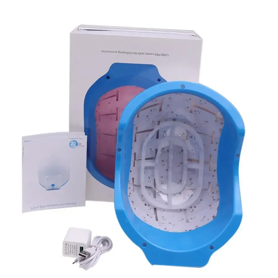 New 2024 New Portable Rechargeable Hair Regrowth Machine Diode Laser Infrared Device Hair Growth Cap