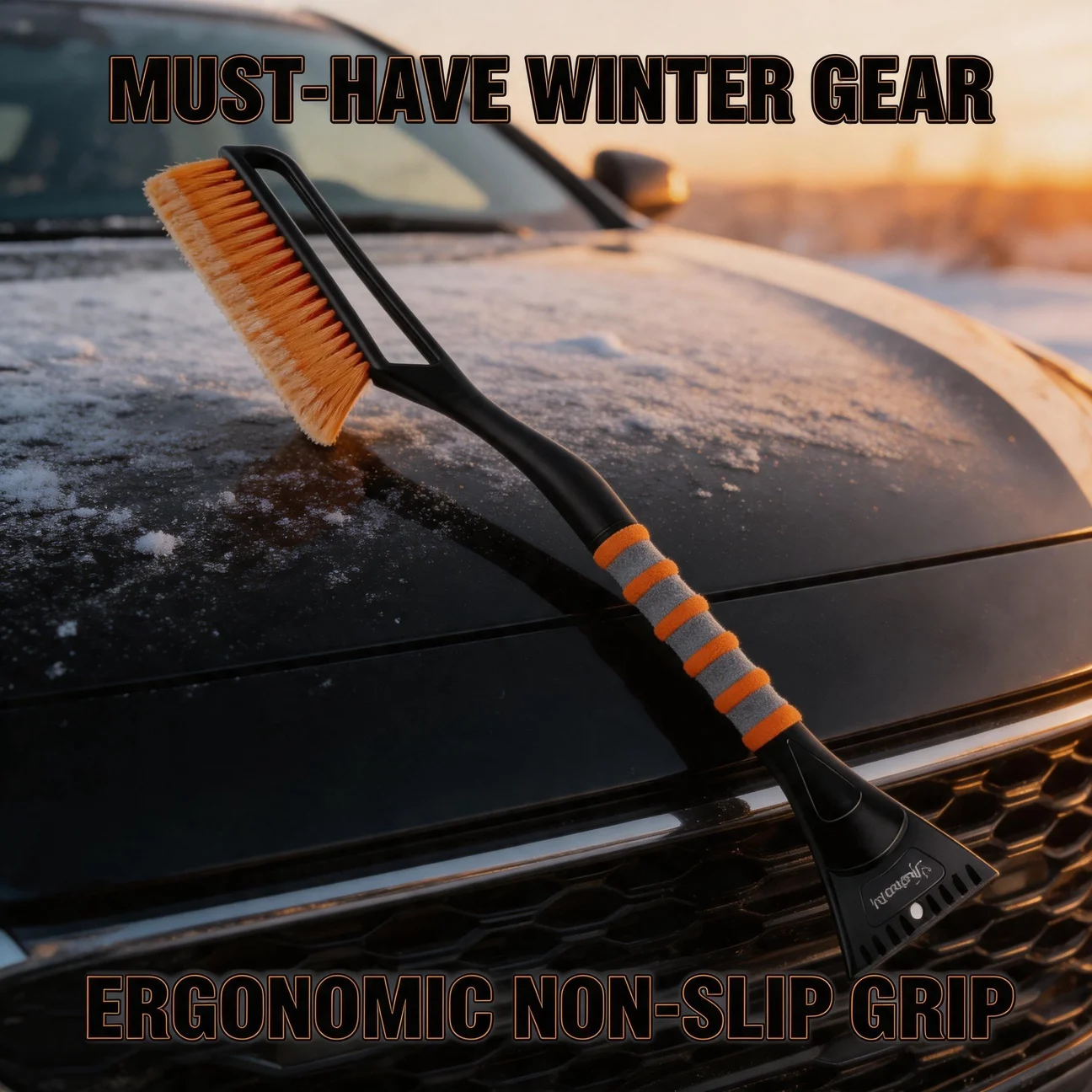 2-in-1 Detachable Shovel Design Snow Removal Tool Snow Brush and Ice Scrapers for Car Windshield for Cars Trucks SUVs