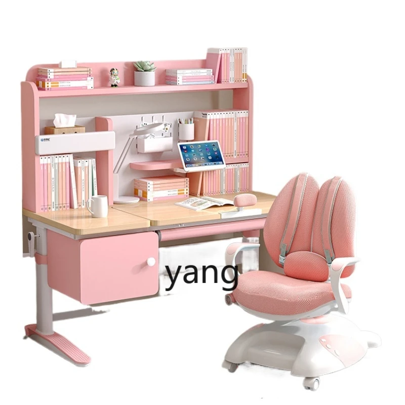 CX Children's Learning Writing Table and Chair Suit Posture Correction Elementary School Girl Adjustable