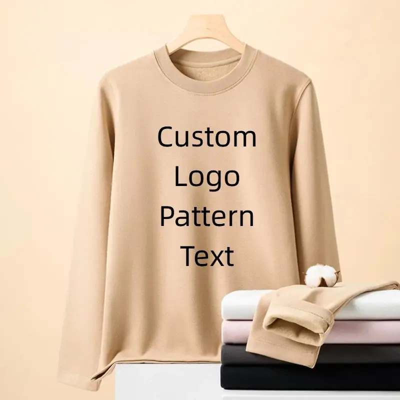 280 г бархатная однотонная толстовка