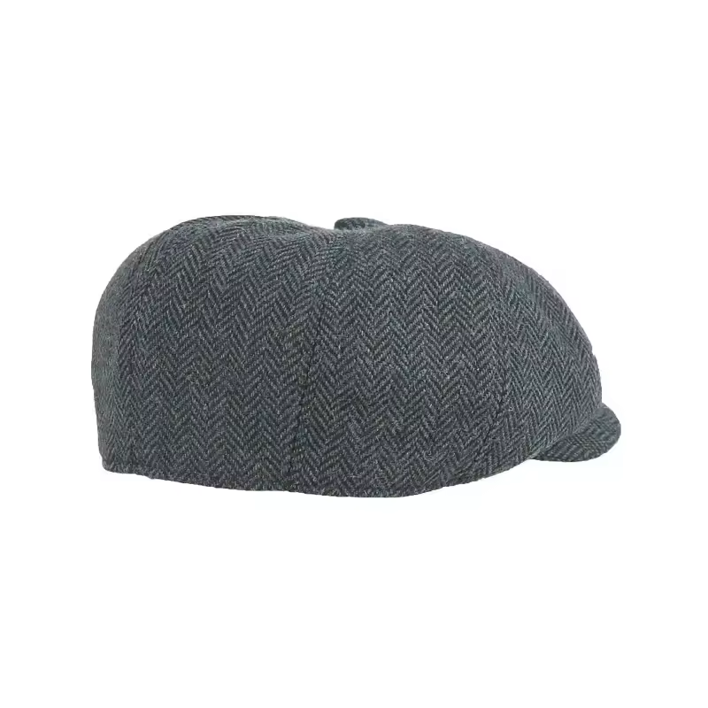 Kids Vintage Beret Cap,  Cute and Stylish Children's Newsboy Ca Retro and Tweed Newsboy Hat for Children - Image 3